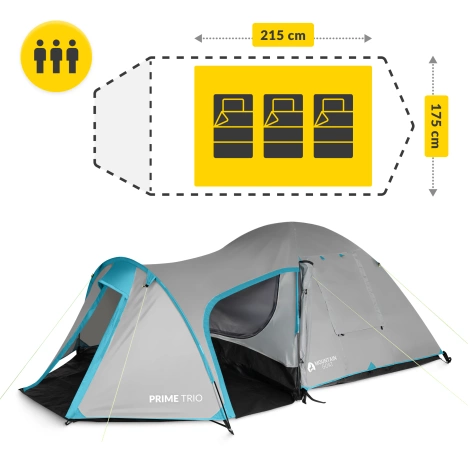 Turistický stan pro tři PRIME TRIO MOUNTAIN GOAT
