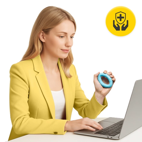 Silikonový posilovač zápěstí modrý