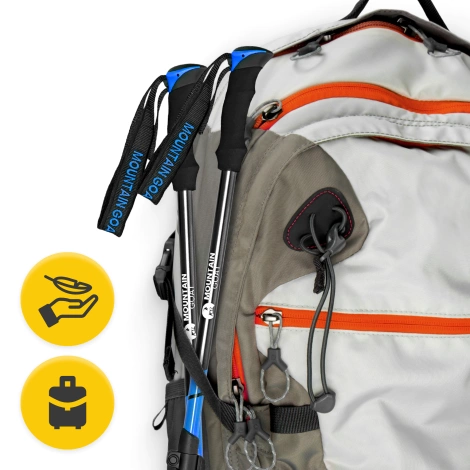 Trekové hole PEAK+ modré