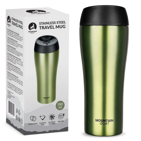Termohrnek Mountain Goat TRAVEL 380 ml zelený