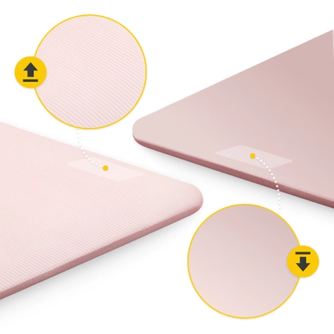 Podložka na cvičení YOGA MAT NBR 1 cm 180 × 60 × 1 cm růžová