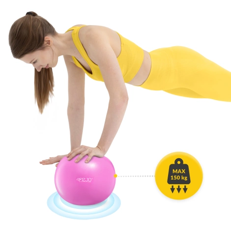 Míč na pilates 22 cm růžový