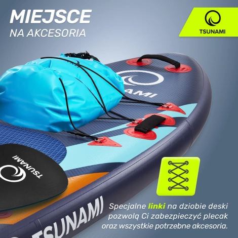 Nafukovací paddleboard SUP TSUNAMI 320cm T08 vícebarevný