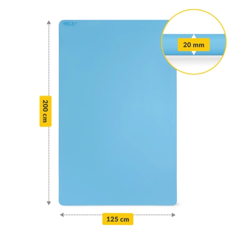 Velká protiskluzová podložka na cvičení TPE 2 cm