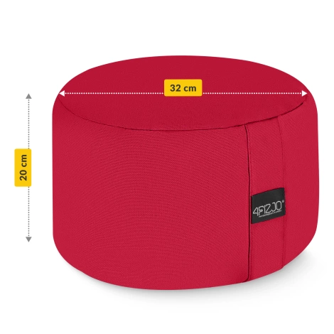 Meditační polštář ZAFU kulatý červený