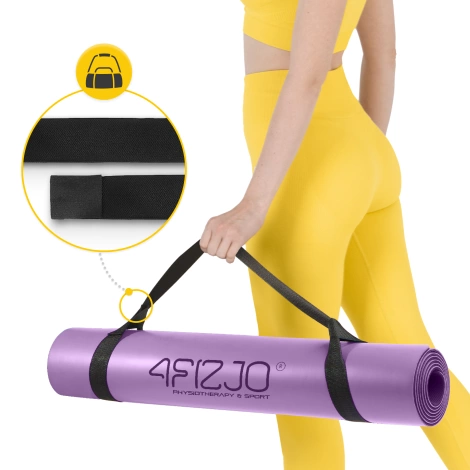 Kaučuková podložka na jógu YOGA MAT 4 mm