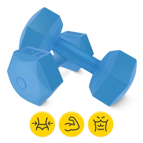 Neoprenové činky 2 x 2 kg