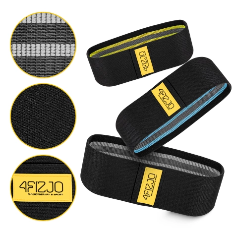 Sada odporových gum HIP BAND 3 ks.