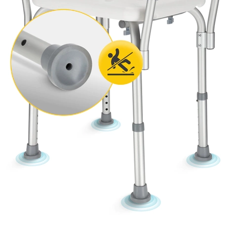 Sprchová židle s opěrkou zad