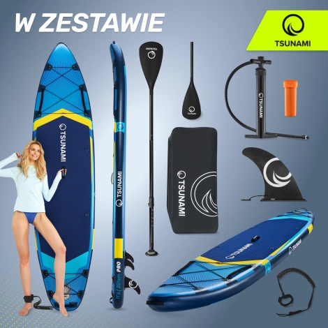 Nafukovací paddleboard SUP PRO TSUNAMI 350 cm T13 modrý