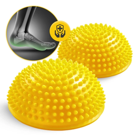 Balanční masážní polokoule 2 ks. žluté