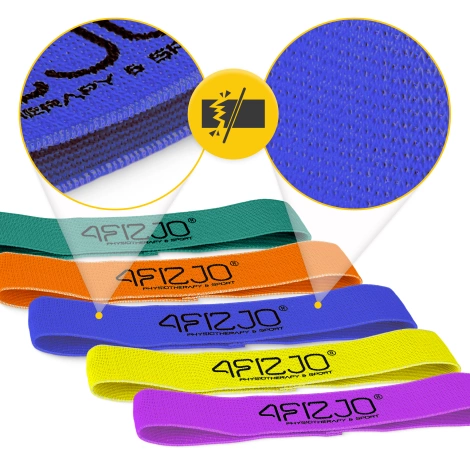 Textilní odporové gumy FLEX BAND 5 ks.