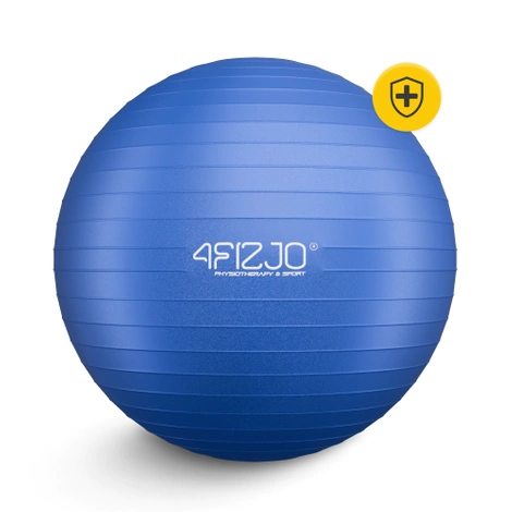 Gymnastický nafukovací míč 85 cm tmavě modrý