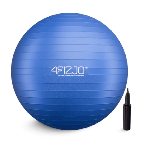 Gymnastický nafukovací míč 85 cm tmavě modrý