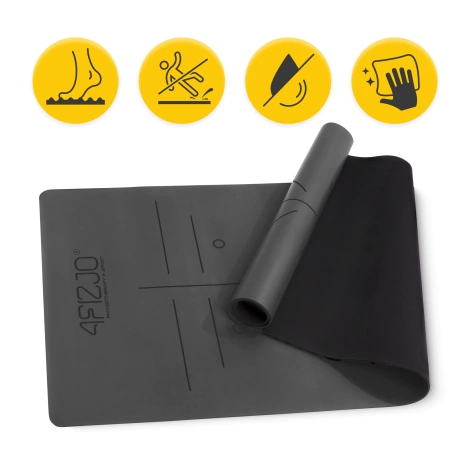 Kaučuková podložka na jógu YOGA MAT 4 mm