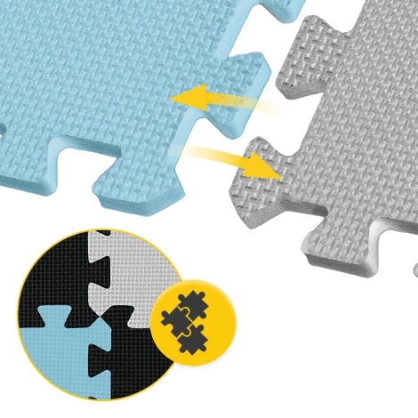 Sada 9 podložek na cvičení puzzle - "Blankytné nebe"