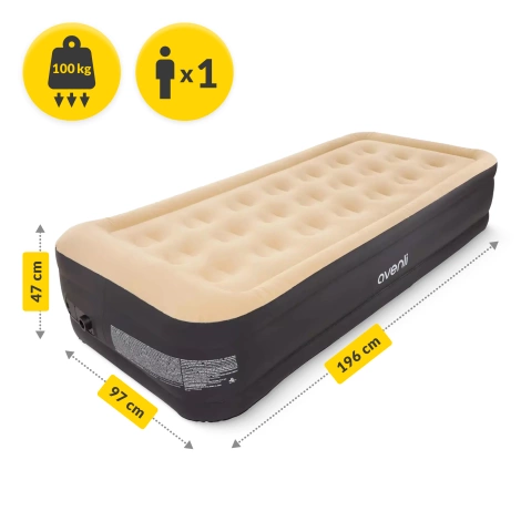 Nafukovací matrace pro jednoho Avenli 196 x 97 x 47 cm