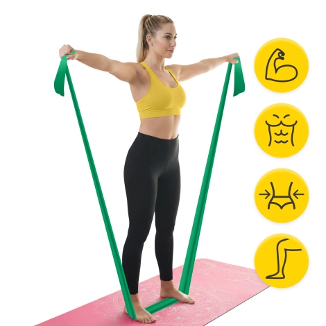 Rehabilitační páska FLAT BAND 5-8 kg 30 m