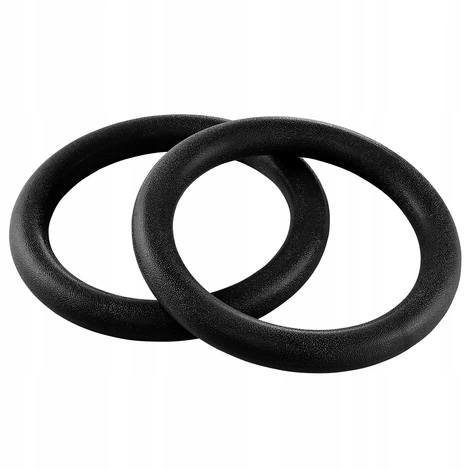 Gymnastické kruhy ABS černé