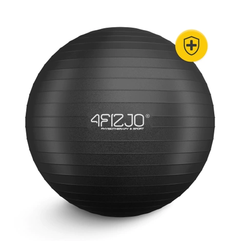 Nafukovací gymnastický míč 65 cm černý