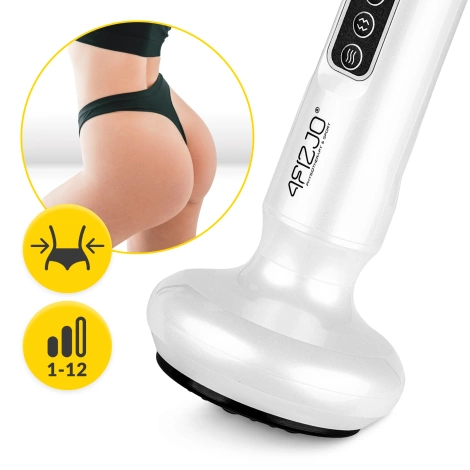 Elektrická masážní baňka proti celulitidě PRO bílá