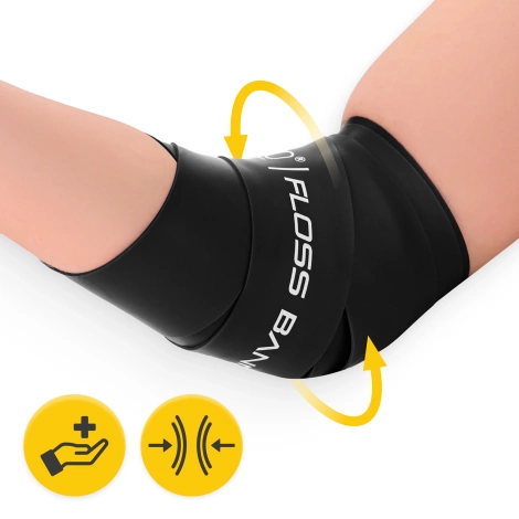 Rehabilitační páska FLOSS BAND 1 mm černá