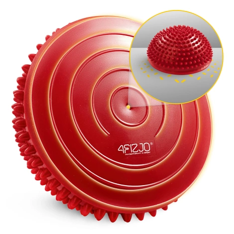 Balanční masážní polokoule 2 ks. červené