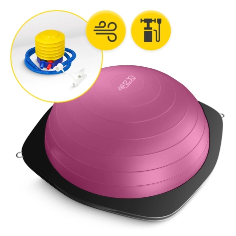 Balanční podložka s expandéry růžová