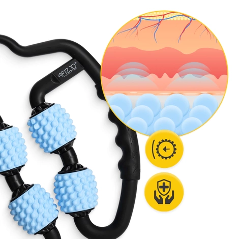 Masážní váleček na tělo modrý