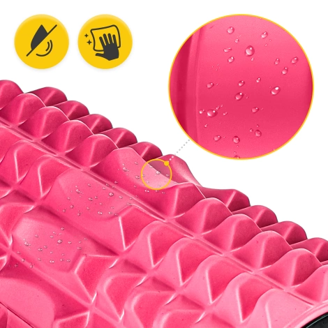 Masážní válec s výstupky EVA 33 cm růžový