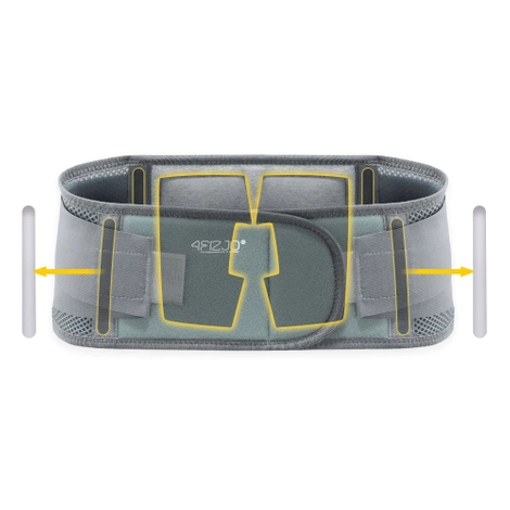 Bederni pas XL šedý