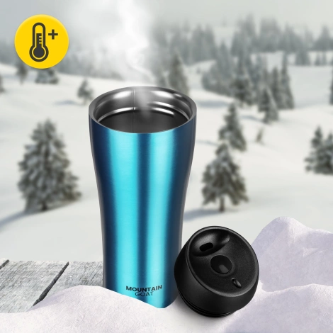 Termohrnek Mountain Goat TRAVEL 380 ml modrý