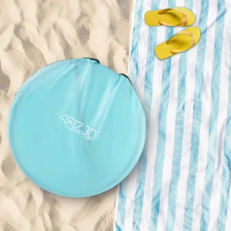 Samorozkládací plážový stan šedý