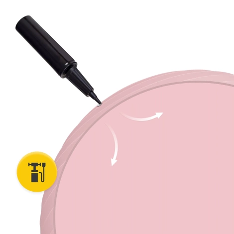 Gymnastický míč 65 cm růžový