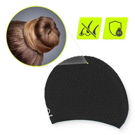 Dámská plavecká čepice TSUNAMI TEXTURE černá