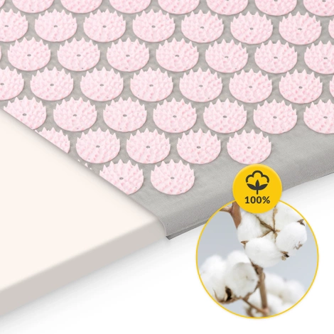 Akupresurní podložka s polštářem růžová