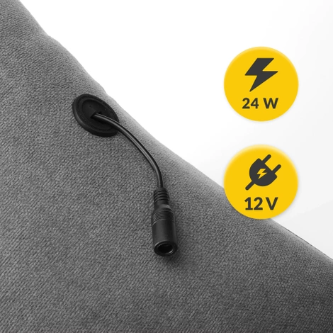 Masážní polštář s vyhříváním LITE šedý