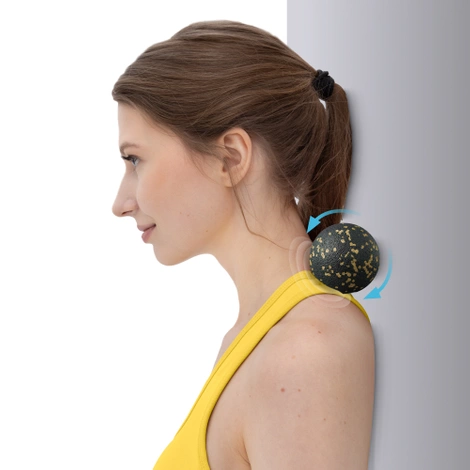 Masážní míček EPP 8 cm zlatý