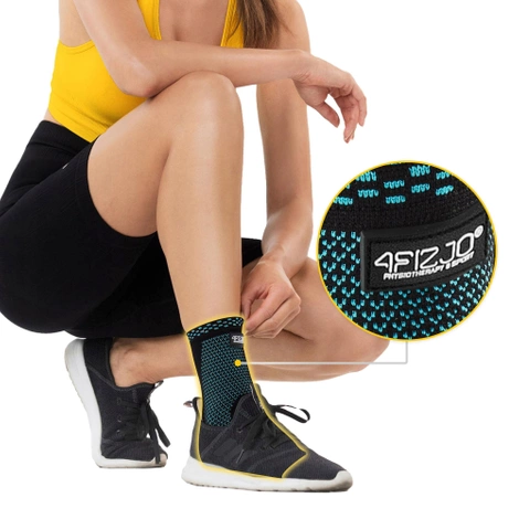 Elastická bandáž hlezenního kloubu XL modrá