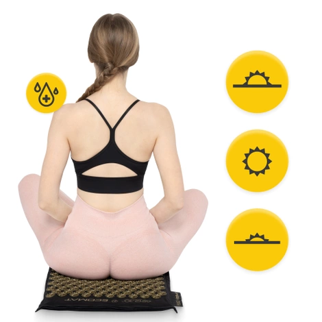 ECO Akupresurní podložka s pohankovými slupkami a kokosem