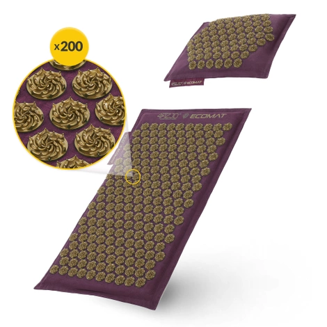 ECO akupresurní podložka s pohankovými slupkami a kokosem