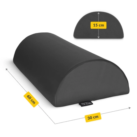 Rehabilitační masážní půlválec černý