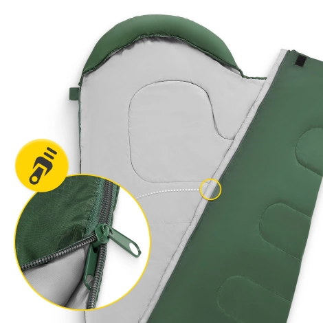 Cestovní spací pytel mumie Mountain Goat STANDARD zelený