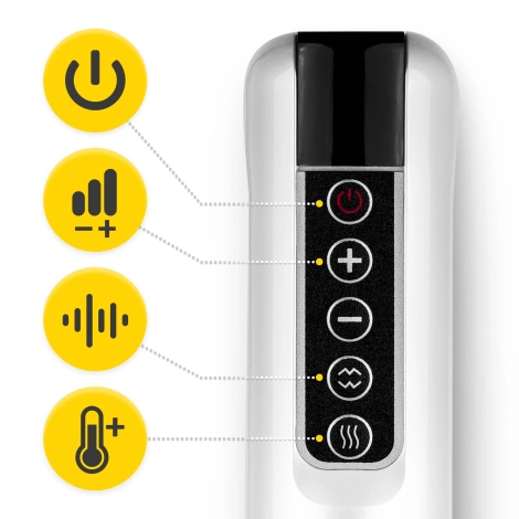 Elektrická masážní baňka proti celulitidě PRO bílá