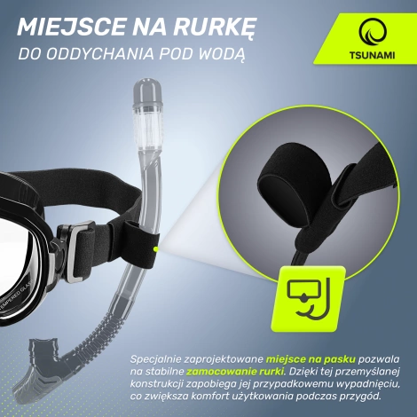 Potápěčská maska na šnorchlování TSUNAMI