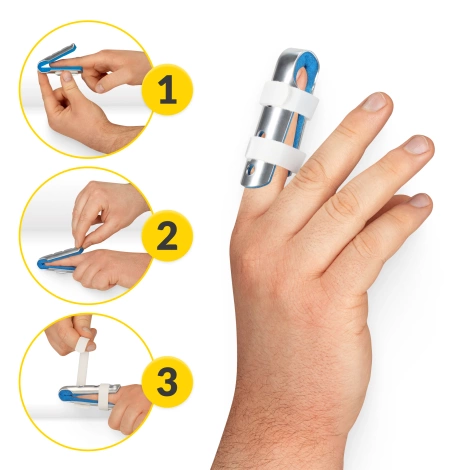 Duralová dlaha pro fixaci prstu MED M