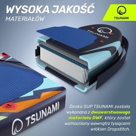 Nafukovací paddleboard SUP TSUNAMI 320cm T08 vícebarevný