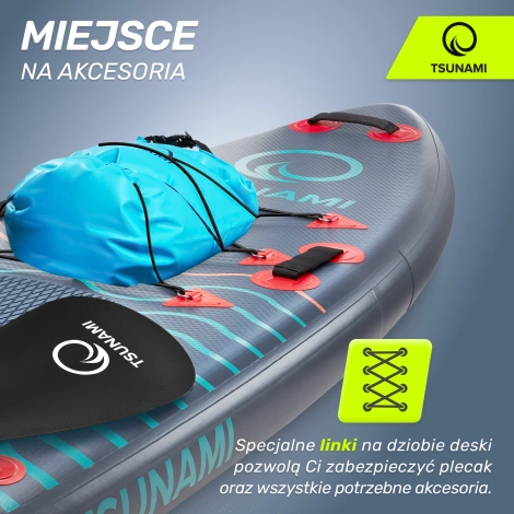 Nafukovací paddleboard SUP TSUNAMI 350 cm T03 tmavě modrý