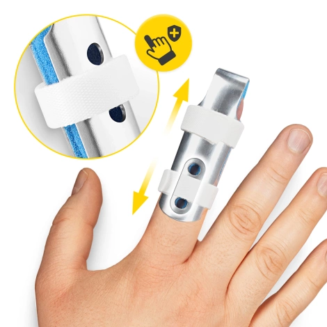 Duralová dlaha pro fixaci prstu MED M