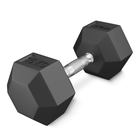 Ocelová činka HEX 1 x 15 kg